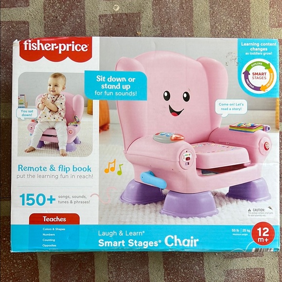 Toys | Fisherprice Laugh Learn Smart Stages Chair Pink | Poshmark